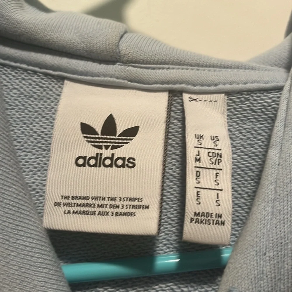 Adidas Sky Blue Hoodie (Men’s Size S)​​​​​